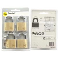 ราคา สะเดาะไม่ได้ YALE กุญแจสปริง ทองเหลืองแบบชุด4แม่ (ไขกุญแจดอกเดียวกัน) ขนาด40mm (25541938593)