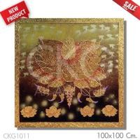 ราคา CKG1011 รูปติดผนัง ภาพวาดบีบสีนูน ลงรักปิดทอง กรอบรูป กรอบลอยไม้ รูปภาพ เสริมมงคล ภาพแต่งบ้าน ของขวัญ CKG Art And Craft (4153736305)