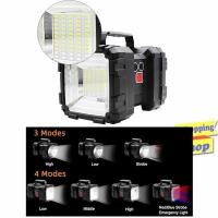 ราคา ไฟฉายแรงสูง W845 800m 4000LM Portable Flashlights CREE LED xhp70+55LED เปิดได้ 2 ด้าน 7โหมด (27184574782)