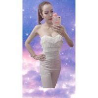 ราคา จั๊มสูทขายาว แต่งพู่ช่วงอก (22320147825)