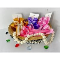 ราคา โบว์สำเร็จ โบว์ผ้า 2 ชั้น คละสี (26407780224)