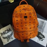 ราคา USED !!! MCM BACKPACK SMALL 2016 (สีส้ม) แท้ 100% (5832766529)