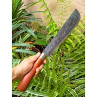 ราคา มีดมาเชเต้ (Machete) มีดสปาต้า มีดเหน็บ อีเหน็บ มีดเดินป่า มีดแคมป์ 10.9” SUP9 ชุบบ่อเกลือ ผิวไฟ ด้ามประดู่ คอเลส (23070202138)