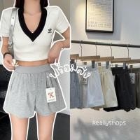 ราคา Reallyshops #1086(K) กางเกงวอร์มขาสั้น เอวยางยืด ผู้หญิง พร้อมส่ง (29134587964)