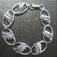 ราคา สร้อยข้อมือเงินแท้ งานเก่ายุโรป (873816951)