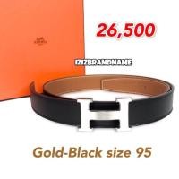 ราคา Hermes 32mm Belt gold/black (2086988491)