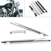 ราคา Mo 1Pair Chrome Motorcycle Down Tube Frame Covers Accent Trim Accessories For Harley Softail Twin Cam 2000-2006 (29016305766)