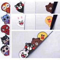 ราคา [ส่งจากไทย] 2 ชิ้น ที่ติดกันรอยประตูกระจกข้างรถยนต์ แผ่นติดกันรอย ซิลิโคน การ์ตูน ติดรถยนต์ ฟิล์มกันรอยรถยนต์ ขอบข้าง (3964658124)