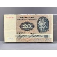 ราคา ธนบัตรรุ่นเก่าของประเทศเดนมาร์ก ชนิด20Kroner ปี1972 (29129383008)