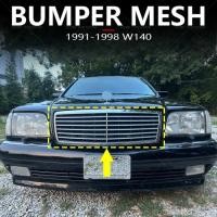 ราคา for 1991-1998 W140 Mercedes Benz S-Class S280 S300 S320 S350 S500 S600 S63 Upper Bumper Hood Mesh F (41928575115)