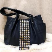ราคา TRÈS chouette Black Leather กระเป๋าหนังช้างแท้ มือสองจากญี่ปุ่น (26653043045)