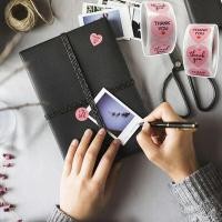 ราคา แบ่งขาย 40 ดวง สติ๊กเกอร์ ขอบคุณ Thank You Sticker Seal Label Die cut สติกเกอร์ ไดคัท หัวใจ วงกลม ป้าย ฉลากสินค้า (6649648005)