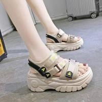 ราคา ลูกค้าขายส่งรองเท้าส้นตึกแบบรัดส้น รองเท้าแตะแฟชั่น,ส้นสูง6 ซมSize 35-40 (29438540879)
