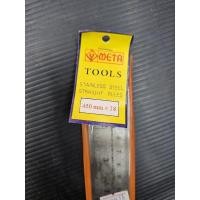 ราคา Meta ฟุตเหล็ก ฟุตสแตนเลส ไม้บรรทัดเหล็ก ผลิตจากสแตนเลส ยาว 45cm / 18นิ้ว (23872844864)