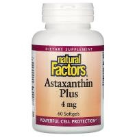 ราคา Natural Factors, Astaxanthin Plus, 4 mg, 60 Softgels (9513964217)