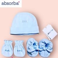 ราคา ชุดเซ็ตถุงมือ +ถุงเท้า+ หมวก งานชนชือป Absorba Size แรกเกิด-3เดือน ปกติราคา 850.- (49502745754)