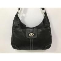 ราคา กระเป๋ามือสอง ของแท้ Coach F13956 Hamilton Pebbed Leather Hobo Shoulder Bag สีดำ ขนาด 8 นิ้ว พร้อมส่ง (14239451625)