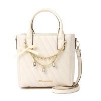 ราคา JILL by JILL STUART Jewel Ribbon Bag - Black/White (20404616862)