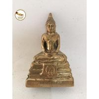 ราคา พระพุทธโสธร หลวงพ่อโสธร โสธร เนื่อทองเหลือง ขัดเงา หน้าตัก 1" กว้าง 5 cm สูง 7 cm (4259832438)