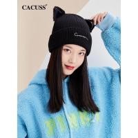 ราคา CHERISH (พร้อมส่ง) หมวกไหมพรม แบรนด์ CACUSS ของแท้(มีป้าย) หมวกแฟชั่น หูกระต่าย สีดำ (19769040523)