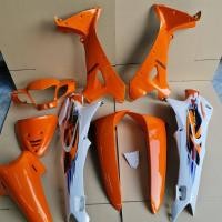 ราคา ชุดสี wave125r สีส้มขาว เฟรมรถ เวฟ125r ยกชุด10ชิ้น (10472834922)