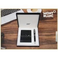 ราคา Montblanc Gift SET ของแท้ Meisterstück Classique Platinum-coated Ball Pen + Montblanc Meisterstück leather wallet 6cc (3891839932)