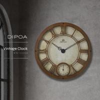 ราคา DIPOA Vintage Clock (WN125DB) นาฬิกาแขวนผนังจากไม้ ดีไซน์วินเทจ (41104608059)
