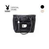ราคา PLAYBOY รุ่น Mallow Tote Bag กระเป๋าสะพายข้างผู้หญิง รหัส ST-BS254PB141 ทรงTote Bag มี2สี (42973708633)