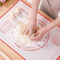 ราคา แผ่นรองรีดแป้ง แผ่นรองนวดแป้ง ซิลิโคน silicone food grade fiberglass ลายขาวแดง (6940661511)