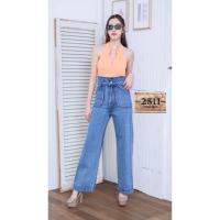 ราคา **ส่งฟรี** NEW!! [ถูกที่สุด] Saza Shop 2511 Vintage Jeans กางเกงยีนส์ ผญ กางเกงยีนส์ เอวสูง ยีนส์ขากระบอก ผ้าไม่ยืด (6258536412)