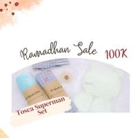 ราคา Wonder Bebe - Swaddle Tosca Superman Set / ชุดห่อตัวเด็กหมวกฟรีถุงมือและเท้าระดับพรีเมียม (6690878703)