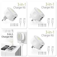 ราคา Avantree Dual USB Wall Charger 2.1A พร้อม Micro USB 2m & 1m (29737642084)