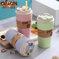 ราคา Coffee Cup แก้วน้ำ ขนาด420ml แก้วน้ำทำจากฟางข้าวสาลี (เป็นมิตรกับสิ่งแวดล้อม) แก้วกาแฟ (25462697664)