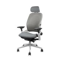 ราคา Modernform เก้าอี้เพื่อสุขภาพ Steelcase รุ่น Leap พนักพิงสูง ขา Platinum เบาะเเละพนักผ้าสีเทา ประกัน 10 ปี (7040860030)