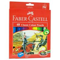 ราคา (ซื้อในไลฟ์ลด 50%)Faber Castell- สีไม้อัศวิน 48 สี กล่องกระดาษ (1443696778)
