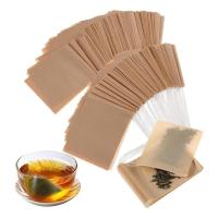 ราคา 500 ชิ้นถุงชาแบบใช้แล้วทิ้งพร้อมเชือกรูดสําหรับชาใบหลวมกาแฟไม่ฟอกขาวเยื่อกระดาษกรองชาถุง Infuser (57705020013)