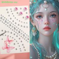 ราคา ด้วยดีกว่า 1 แผ่น 3D Face Eye Party แต่งหน้า Tattoo สติกเกอร์ Rhinestones สติกเกอร์ Self-กาวผสมคริสตัล Face ตกแต่งสติกเกอร์ของฉัน (52955579803)