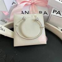 ราคา (ของแท้100%)Pandora​ Silver​ Open​ Bangle​**กำไลหัวเปิดดาว (5312220511)