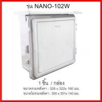 ราคา ตู้คอนโทรล ตู้กันน้ำพลาสติก มีหลังคา กล่องกันน้ำพลาสติก ตู้กันน้ำแบบฝาทึบ รุ่น NANO-101W , NANO-102W (22870990740)
