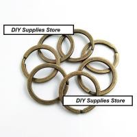 ราคา ขายส่ง (500ห่วง) อะไหล่พวงกุญแจ ห่วงพวงกุญแจ แบน สีทองเหลือง (เหลืองดำ) วงนอก 30มิล (9462865275)