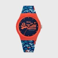 ราคา ของแท้% ถูกสุดๆSUPERDRY นาฬิกาข้อมือ รุ่น URBAN FLORAL 3 HANDS 38MM (BLUE DIAL) QUARTZ (686501314)