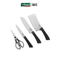 ราคา Seagull ชุดมีดและกรรไกรครัว รุ่น อีซี่ (4 ชิ้น) Easy Kitchen Knife and Scissor Set (4 Pcs) (53202127618)