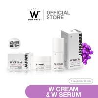 ราคา WINK WHITE W CREAM & W SERUM วิงค์ไวท์ ดับเบิ้ลยู ครีม&เซรั่ม หน้าขาวใส ลดสิว ลดฝ้า กระ รอยดำ (17761393245)