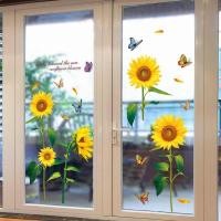 ราคา สติกเกอร์ติดกระจก 3D ลวดลายดอกไม้ PVC ตกแต่งผนังห้องนอน ติดเองได้ ไม่เหลือคราบ สำหรับประตูและหน้าต่าง (28533116531)