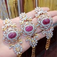 ราคา สร้อยข้อมือพลอยทับทิมแท้ ตัวเรือนไมครอน งานพรีเมี่ยม ในราคาจับต้องได้ เครื่องประดับใส่ออกงาน (26936120870)
