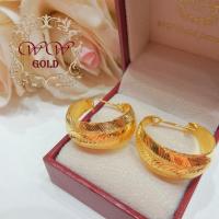 ราคา ต่างหูห่วงทองแท้18kแบบหนา (14587528262)
