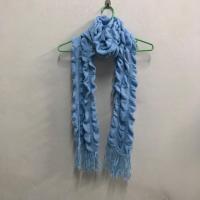 ราคา ผ้าพันคอ ไหมพรม สีฟ้า (7339598658)