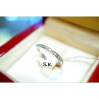 ราคา S.R. แหวนทองคำขาว แหวนเพชรรอบนิ้ว เม็ดละ 0.01 กะรัต เพชรน้ำ100 ขาวสวยไฟดี พร้อมใบรับรองสินค้า เคลือบทองคำขาวแท้100% (26624847669)