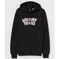 ราคา เสื้อฮู้ด h&m hnm Looney Tunes พิมพ์ลายสีดํา (45452193429)