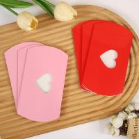 ราคา 50ชิ้นสไตล์ยุโรปสีทึบหน้าต่างเปิดรักกล่องขนมวันวาเลนไทน์ห่อของขวัญกล่องกระดาษพับที่มีสีสันผูกเชือกผูก (56055038793)